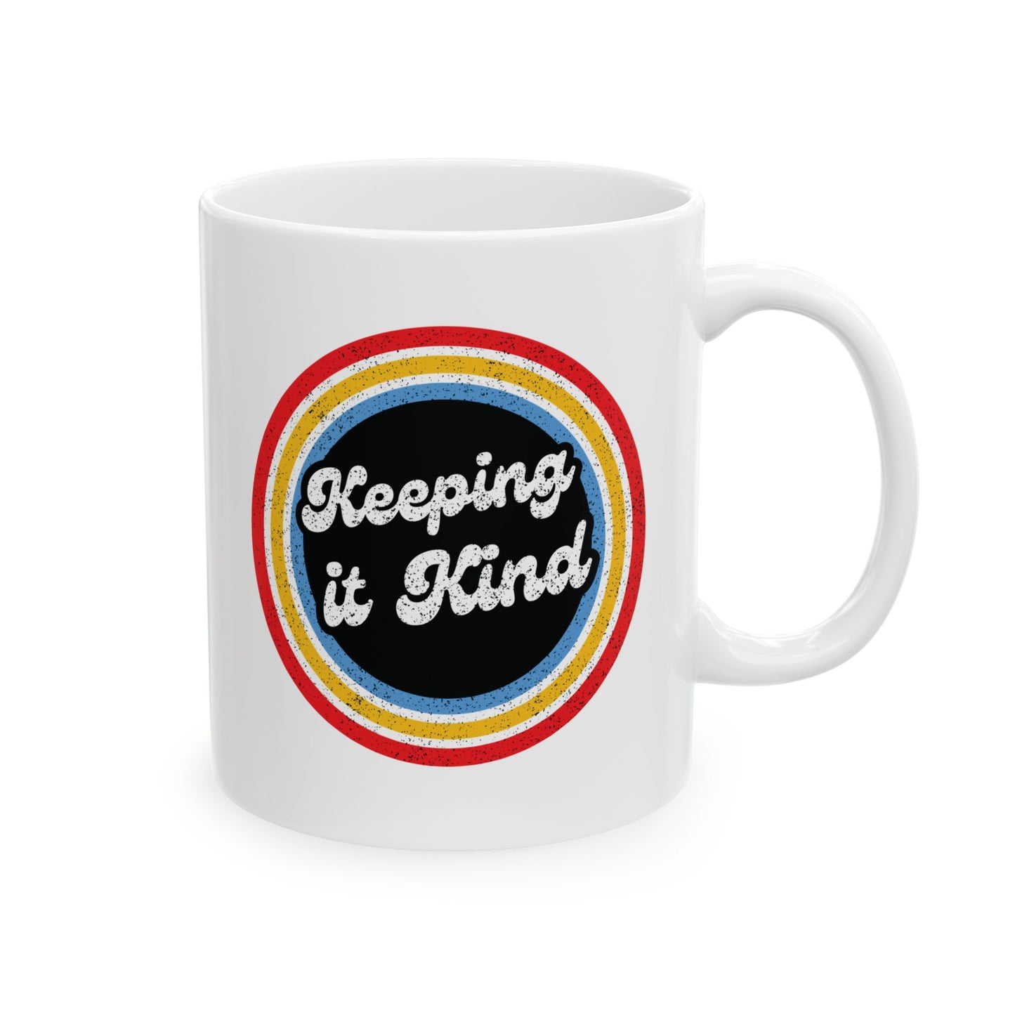 Vintage Ceramic Coffee Cup Mug 11oz 15oz 'Keeping it Kind' Free Shipping